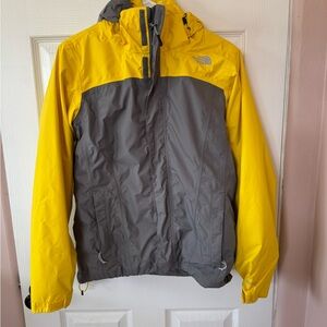 Yellow and Gray Hooded Jacket
